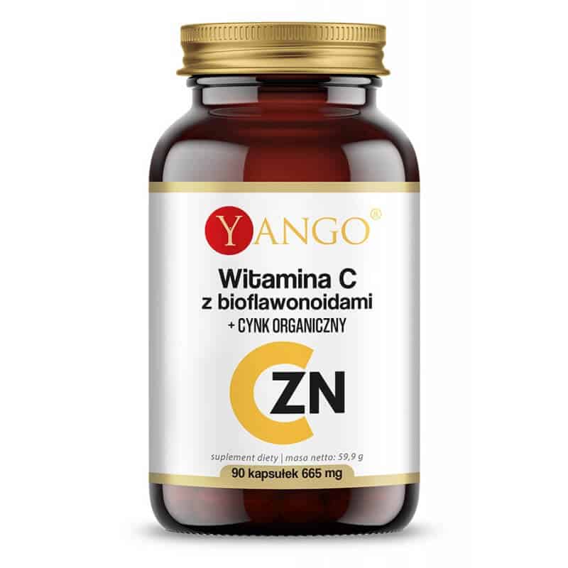 YANGO Witamina C z Bioflawonoidami + CYNK ORGANICZNY 90 Kapsułek wegetariańskich